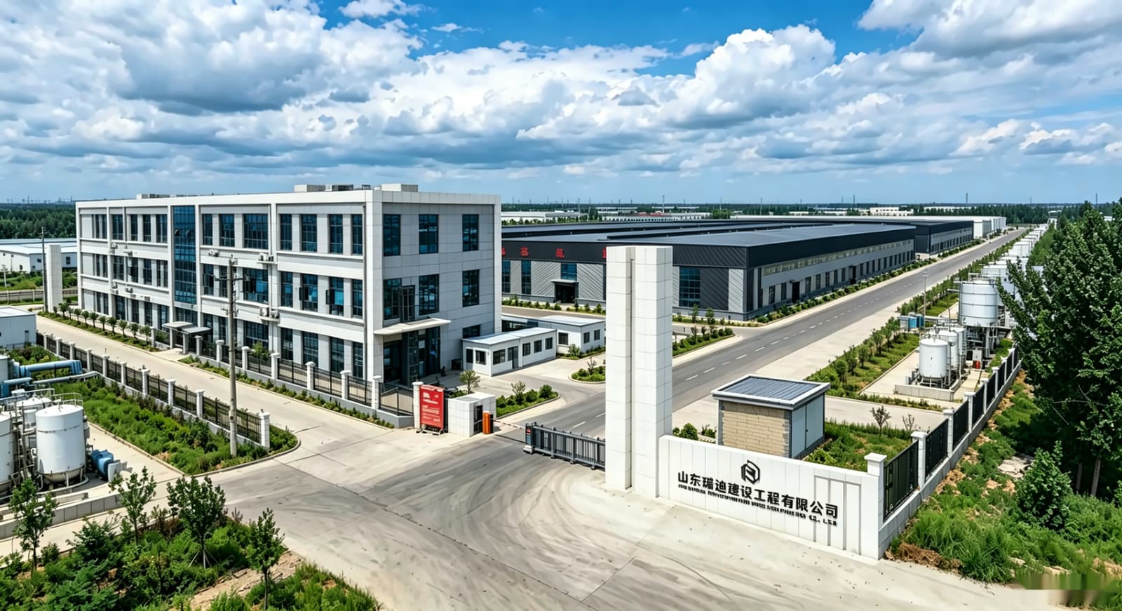 Professional steel structure manufacturing facility by ReadySteelStructure